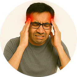 Eases headache